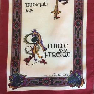 Book of Kells inspired souvenir scarf